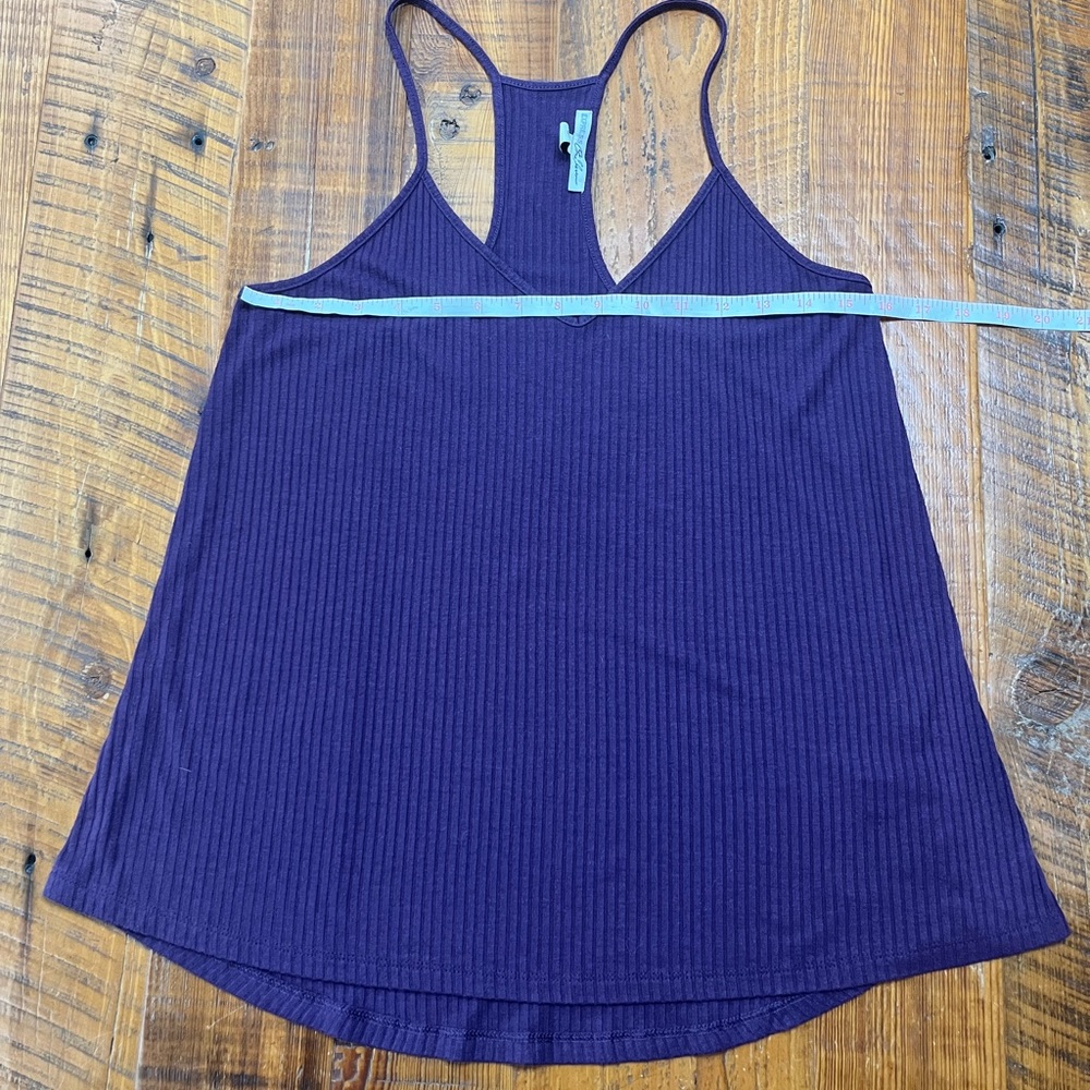 Express One Eleven Purple Racer Back Tank Top, Size Medium - Picture 5 of 6